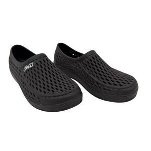 TECS Women's 6 EU 37 Black Mesh Slip-On Comfort Clogs Lightweight